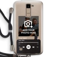 Music Player: LG K10 (2016) Transparant Hoesje met koord