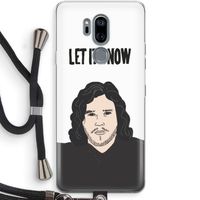 Let It Snow: LG G7 Thinq Transparant Hoesje met koord