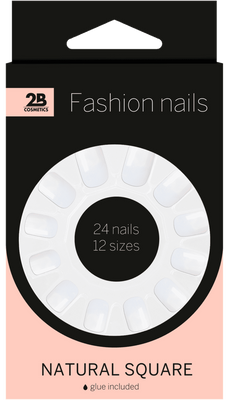 2B Nails Natural Square