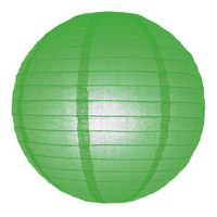 3x Bol lampionnen groene versiering van 25 cm - thumbnail