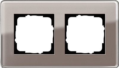 Gira Esprit afdekraam 2-voudig glas C umbra