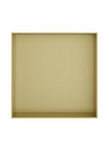 Hotbath &MORE Inbouwnis 30x30x10cm frameless Geborsteld Messing PVD