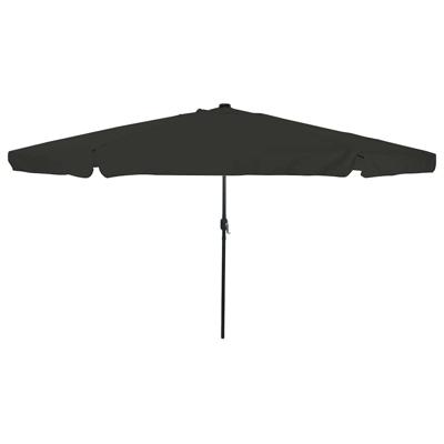 Parasol met LED-verlichting Ø395x245 cm zwart