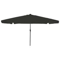 Parasol met LED-verlichting Ø395x245 cm zwart