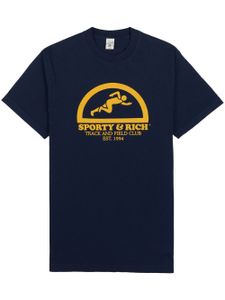 Sporty & Rich t-shirt Fun Track en coton - Bleu