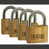 Kasp K12520D4 Hangslot 20 mm Gelijksluitend Goud-geel Sleutelslot