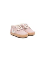 VEJA Kids chaussures pré marche à patch logo - Rose - thumbnail