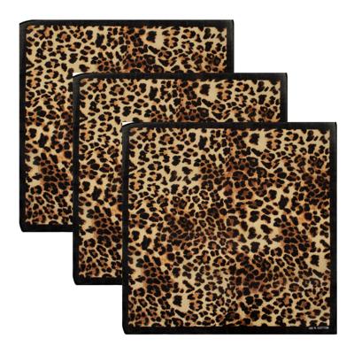 Carnaval verkleed panter zakdoek - bandana/sjaaltje - 3x53cm - katoen - foute/panter party