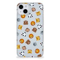 TPU bumper voor iPhone 15 Dieren Emojis - thumbnail