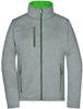 James & Nicholson JN1147 Ladies´ Softshell Jacket - /Dark-Melange/Green - L