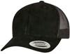 Flexfit FX6606SU Suede Leather Trucker Cap - Black - One Size