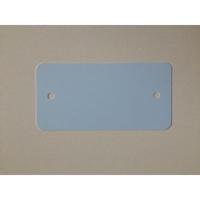 PVC labels 64x118mm lichtblauw2xgat rond