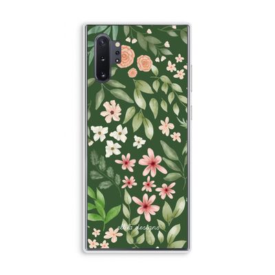 Botanical green sweet flower heaven: Samsung Galaxy Note 10 Plus Transparant Hoesje