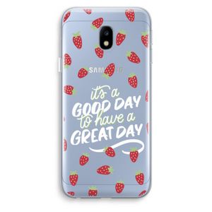 Don't forget to have a great day: Samsung Galaxy J3 (2017) Transparant Hoesje