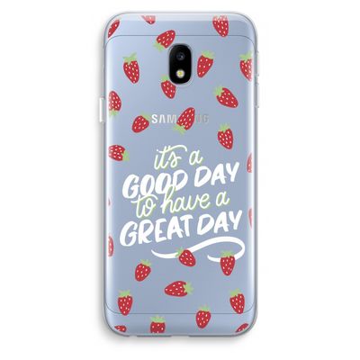 Don't forget to have a great day: Samsung Galaxy J3 (2017) Transparant Hoesje