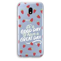 Don't forget to have a great day: Samsung Galaxy J3 (2017) Transparant Hoesje