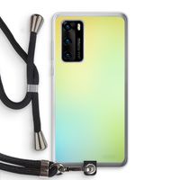 Minty mist pastel: Huawei P40 Transparant Hoesje met koord