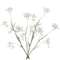 6x stuks kunstbloemen Gipskruid/Gypsophila takken wit 66 cm