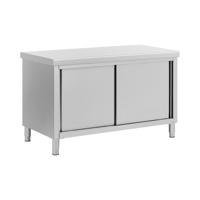 RVS werkkast met schuifdeuren - ECO - 140 x 70 cm - 500 kg - Royal Catering RVS werkkast met schuifdeuren - ECO - 140 x 70 cm - 500 kg - Royal Catering