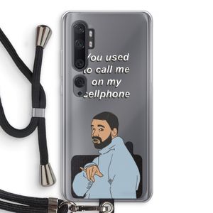 Hotline bling: Xiaomi Mi Note 10 Transparant Hoesje met koord
