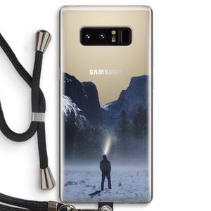 Wanderlust: Samsung Galaxy Note 8 Transparant Hoesje met koord