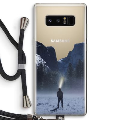 Wanderlust: Samsung Galaxy Note 8 Transparant Hoesje met koord