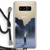 Wanderlust: Samsung Galaxy Note 8 Transparant Hoesje met koord