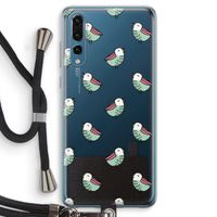 Vogeltjes: Huawei P20 Pro Transparant Hoesje met koord