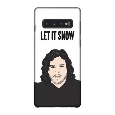 Let It Snow: Samsung Galaxy S10 4G Volledig Geprint Hoesje