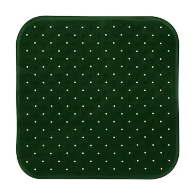 Douche/bad anti-slip mat badkamer - rubber - groen - 54 x 54 cm - vierkant