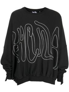 Haculla sweat oversize à logo brodé - Noir