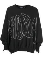 Haculla sweat oversize à logo brodé - Noir - thumbnail