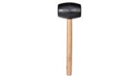 Rubi Zwarte Zachte Rubber Hamer | 500 Gram - 88555 Rubi Zwarte Zachte Rubber Hamer | 500 Gram - 88555