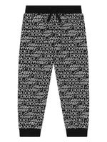 Dolce & Gabbana Kids pantalon de jogging à logo imprimé - Noir - thumbnail