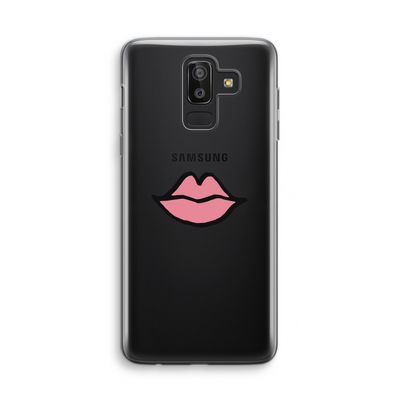 Kusje: Samsung Galaxy J8 (2018) Transparant Hoesje