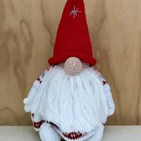 Haakpatroon Winter Tomte Rood Wit