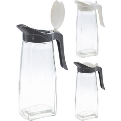 Schenkkan glas 1500ml 2 ass. kleur