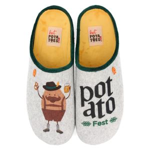 Hot Potatoes Pantoffels Garesnica 61066 Grijs maat