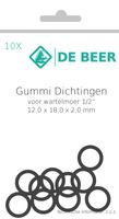 De Beer gu mm i ring 1/2" 12x18x2a 10 stuks