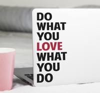 Stickers voor laptop Doe wat u leuk vindt wat u doet Stickers voor laptop Doe wat u leuk vindt wat u doet