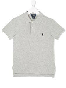 Ralph Lauren Kids polo à logo brodé - Gris