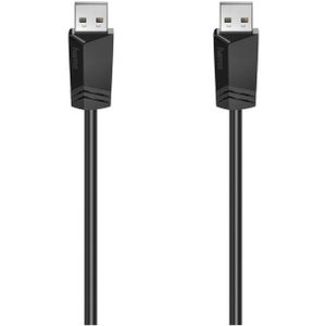Hama USB-kabel A-A, USB 2.0, 480 Mbit/s, 1,50 m Kabel