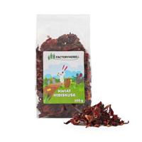 FACTORY HERBS Hibiscus flower - snack voor knaagdieren en konijnen - 100g
