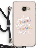 Right Place: Samsung Galaxy A3 (2016) Transparant Hoesje met koord