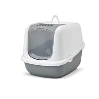 SAVIC Nestor Jumbo Wit-Grijs - gesloten kattenbak - 66,5x48,5x46,5 cm - 1 st. SAVIC Nestor Jumbo Wit-Grijs - gesloten kattenbak - 66,5x48,5x46,5 cm - 1 st.