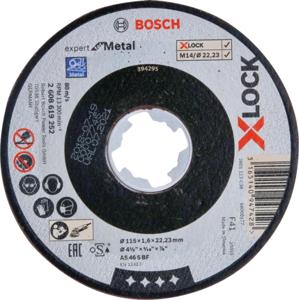 Bosch Accessoires X-LOCK Slijpschijf Expert for Metal 115x1.6x22.23mm, recht - 1 stuk(s) - 2608619252