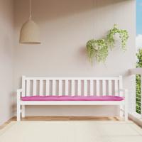 VidaXL Tuinbankkussen 200x50x7 cm stof roze