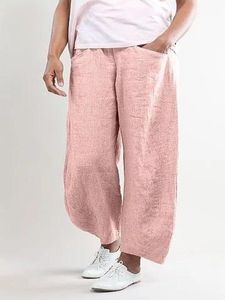 Summer Pockets Shift Casual Capri Pants