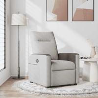 Fauteuil verstelbaar stof wolk grijs
