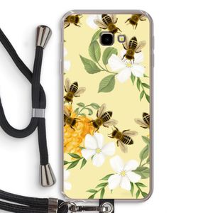 No flowers without bees: Samsung Galaxy J4 Plus Transparant Hoesje met koord